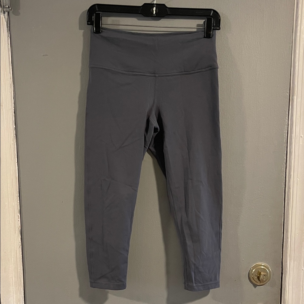 Prana Cropped Gray Blue Leggings Size Small - Picture 1 of 6